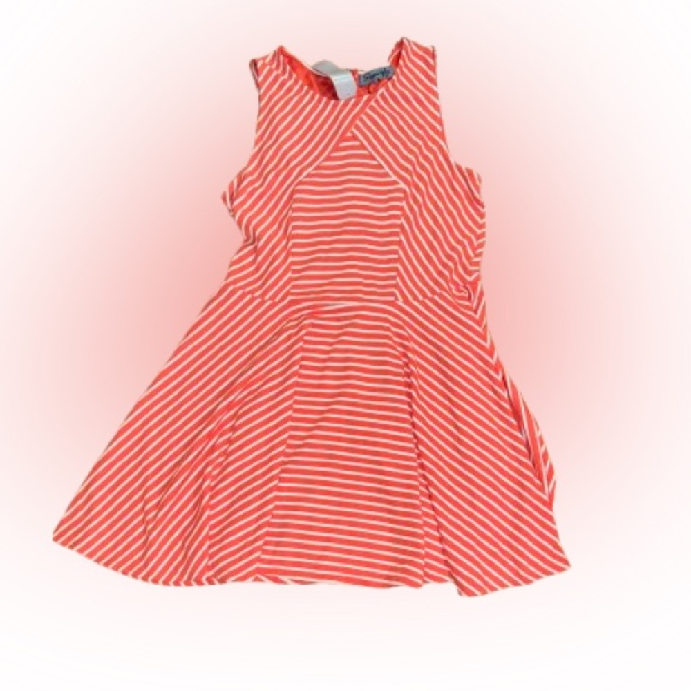 Signify mid orange & white dress. size 2X